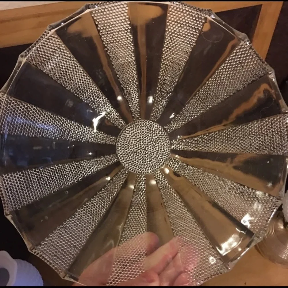 Vintage Glass Candy Bowl Dish 1970s